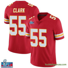 Youth Kansas City Chiefs Frank Clark Red Authentic Team Color Vapor Untouchable Super Bowl Lvii Patch Kcc216 Jersey C1754